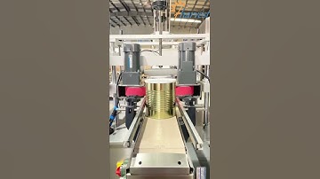 #Fully automatic protein powder #tinplate #can #capping #machine, plastic #dustproof caps #capper