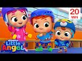 Baby John on Ice! | Fun Sing Along Songs by @LittleAngel Playtime