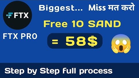 FTX SAND OFFER  58$ 🔥 | KYC And Deposit Process | Ftx exchange par Kyc aur fund deposit kaise kare