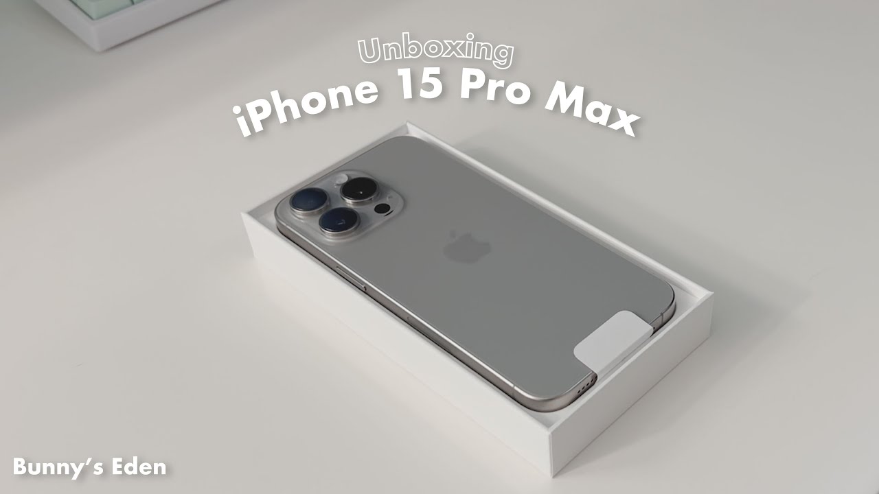 I get iPhone 15 Pro Max📱 Natural Titanium😍❤️, Video published by Leona