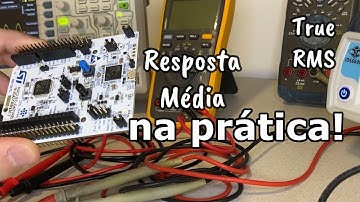 TRUE RMS vs RESPOSTA MÉDIA COM STM32 NA PRÁTICA!