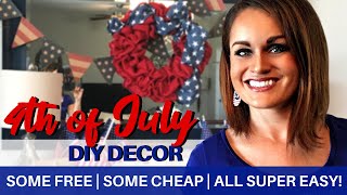 DIY DECOR: Patriotic Decor Ideas On a Budget, Some Free!