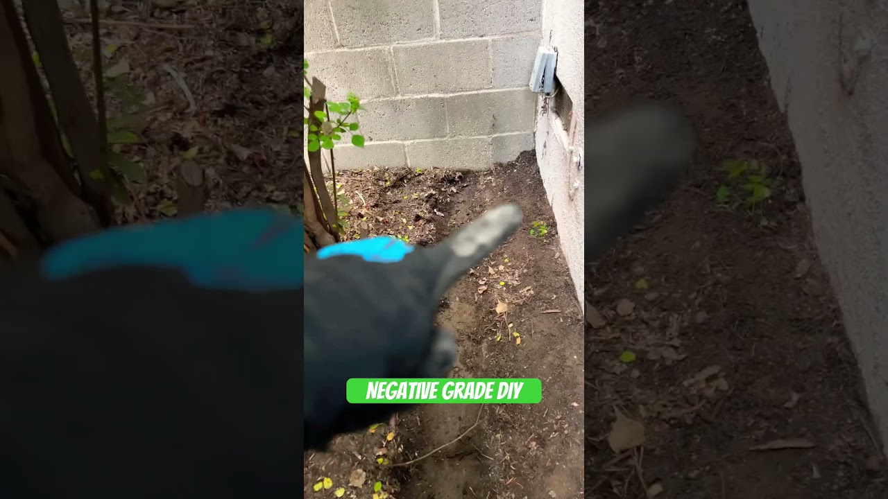 Here is a negative grade, DIY video to keep moisture out of your crawlspace 