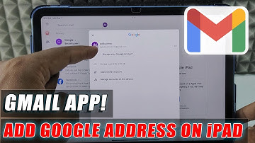 how to add google ID/address in gmail app on ipad?