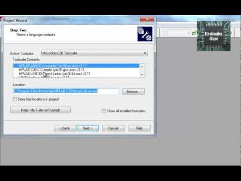 How to create project in MPLAB for dsPIC microcontroller