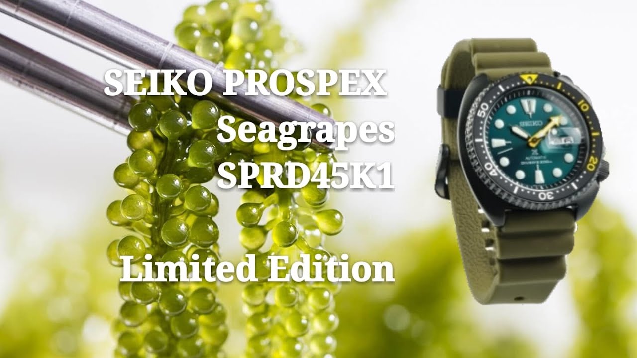 SEIKO Okinawa Seagrapes | 精工海葡萄 | SRPD45K1 Limited Edition Emerald Green -  YouTube