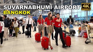 Bangkok Suvarnabhumi Airport  Walking Tour  | Thailand's busiest airport