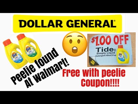 Free Tide At Dollar General With Peelie Coupons From Walmart!! 😲