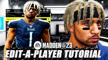 MADDEN NFL 23 EDIT-A-AVATAR + TUTORIAL & BREAKDOWN! MORE PLAYER HEADS ADDED! (FULL BREAKDOWN)
