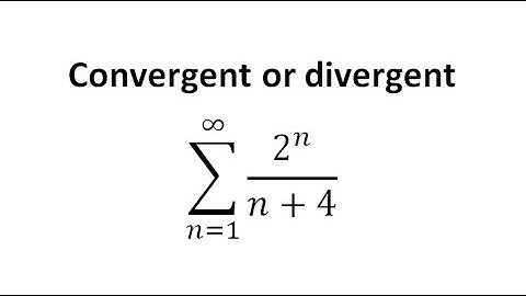 series 2^n/(n+4),convergent or divergent,ratio test,how to determine convergent and divergent#shorts