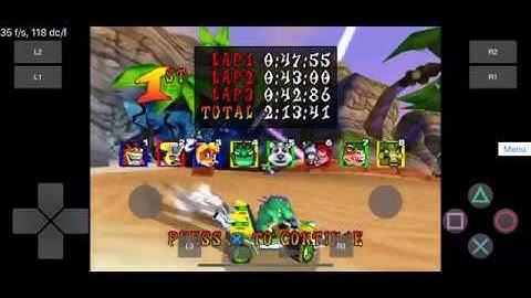 iPhone XR- Play! Emulator (Modded Test #9) Crash Nitro Kart