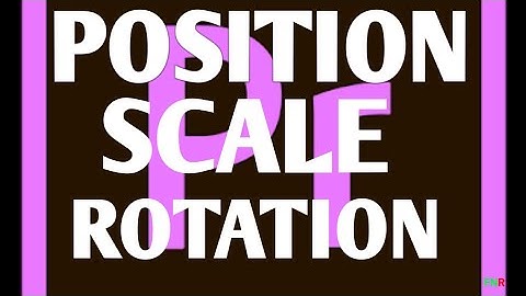 Position-Scale-Rotation-Opacity  - Premier Pro  |  Mahdi Mirza