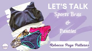 [447]Pattern Review|Sports Bra and Basic Underwear by Rebecca Page Patterns