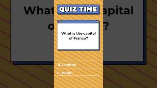 World History Quiz #2-What Is The Capital of France? #travel #education #knowledge screenshot 4