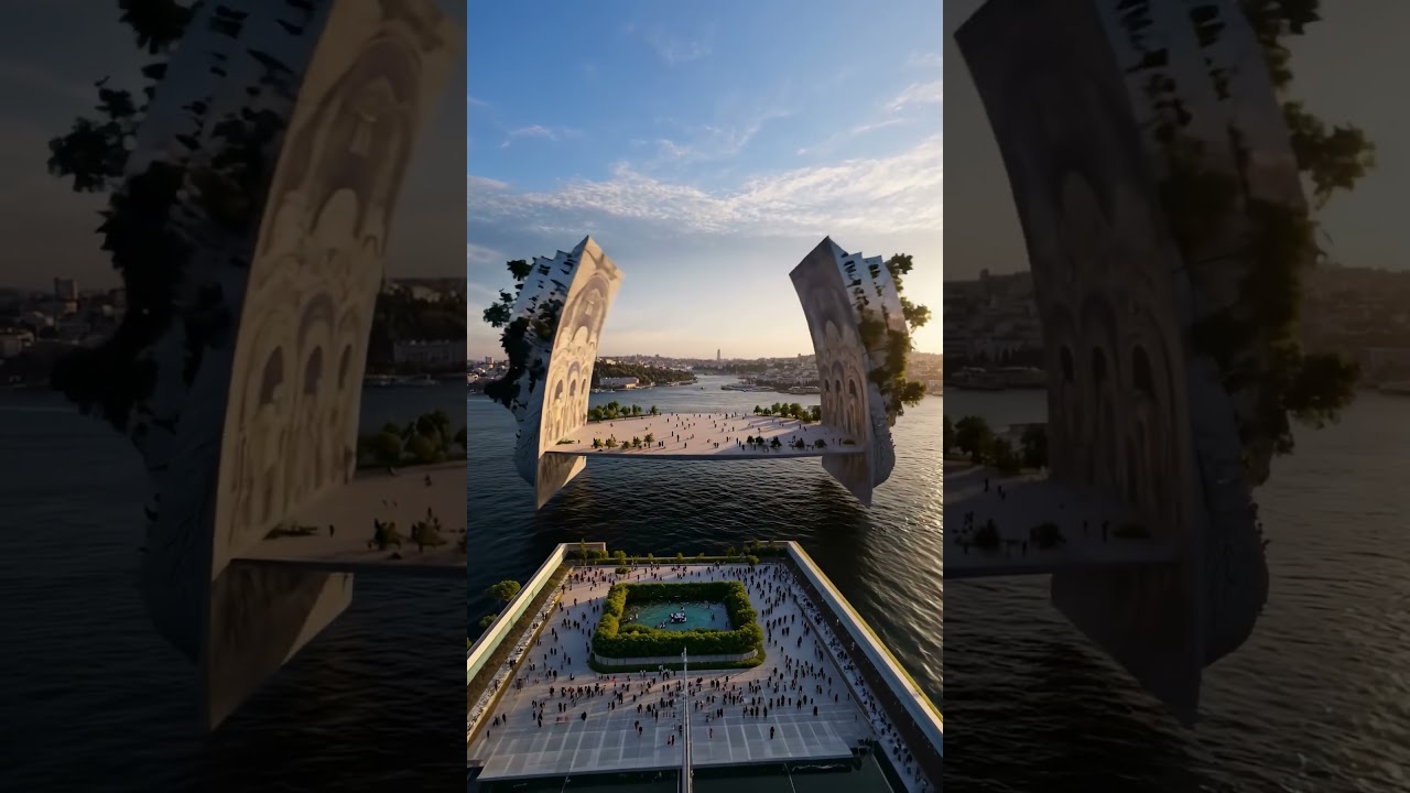 Bosphorus Bridge Reimagined: A Surreal Transformation Over Istanbul