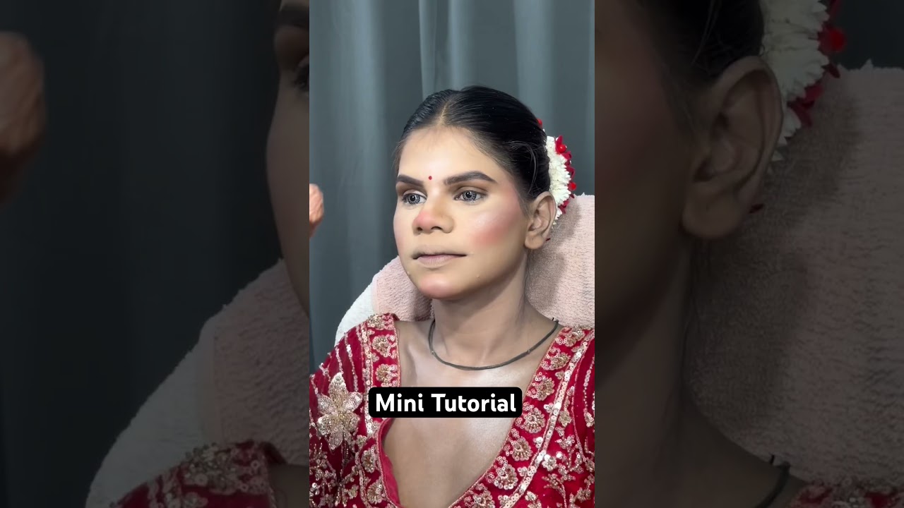 Mini Tutorial #youtubeshorts #bridelmakup #hemamakeover #duskyskinmakeup #shorts