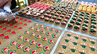 amazing workmanship! making cute character macarons  korean street food