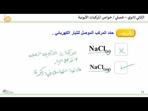 خواص المركبات الأيونية