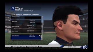 MLB THE SHOW 20 HOW TOO CREATE RICKY VAUGHN!!! 