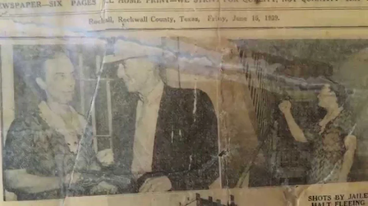 Rockwall History:  Jailer's wife prevents jail break