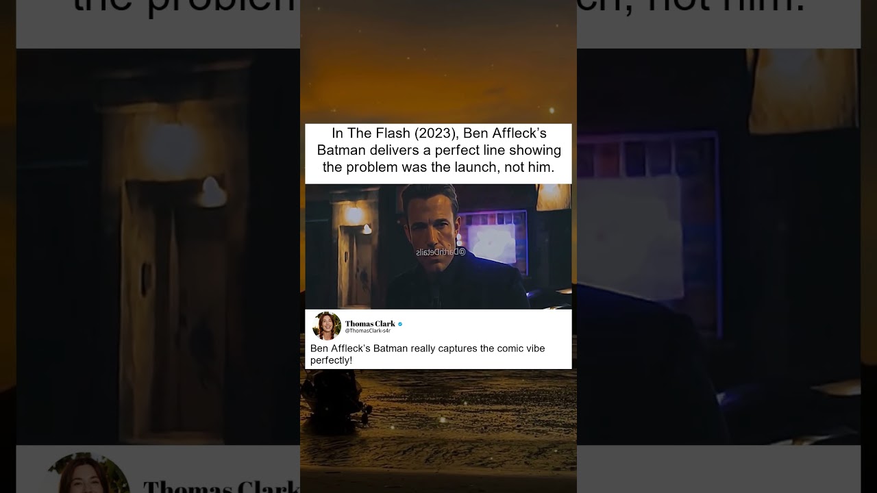 Бэтмен Бена Аффлека блистает в фильме «Флэш» (2023)