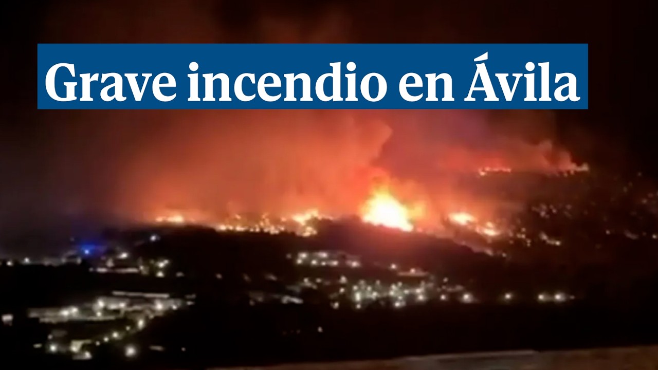 La UME se suma al dispositivo contra el grave incendio en el Barranco de las Cinco Villas, Ávila