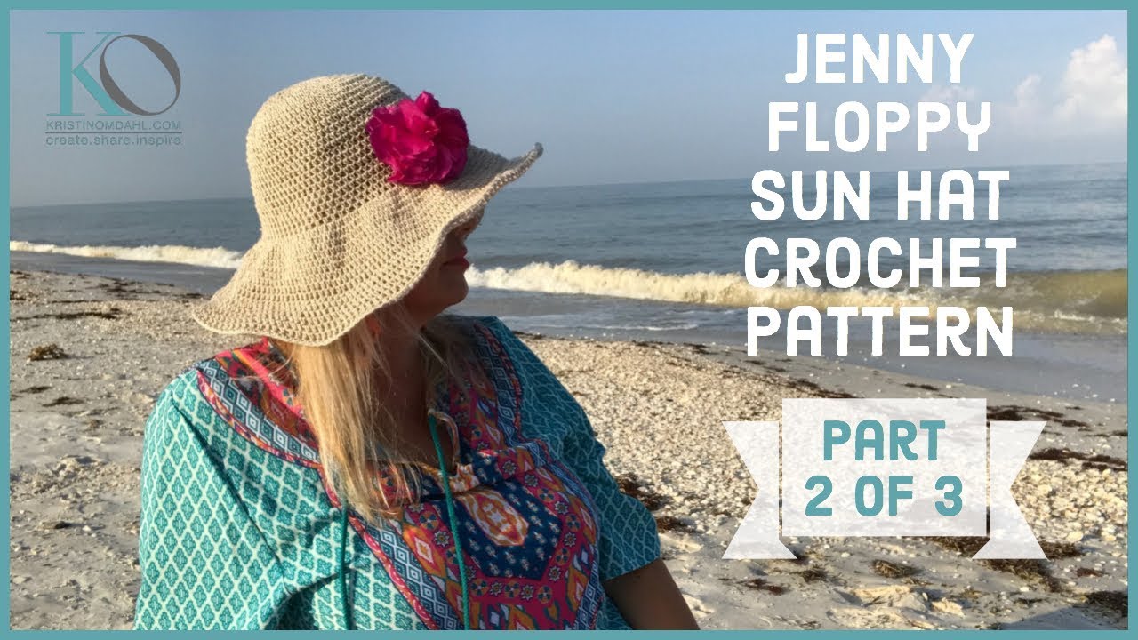 Jenny Easy for Beginners Crochet Floppy Sun Hat Part 2 of 3  display picture 2