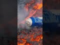 Lava and pepsi. Throwing pepsi can into the lava in Iceland.