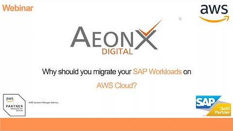 Webinar - Migrating SAP Workload on AWS