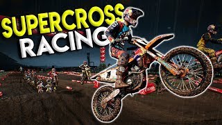 SUPERCROSS RACING & CRASHING! - Monster Energy Supercross Gameplay - Dirt Bike Game screenshot 5