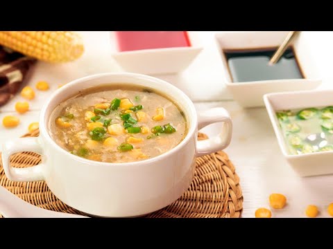 Chicken Corn Soup Chinese - How To Make Homemade Corn Soup - Easy Soup Recipe (HUMA IN THE KITCHEN). 