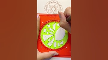 Satisfying Geometric Shapes🤩 | Simple Spirograph Design  #asmr #spirograph #shorts