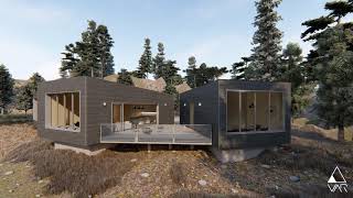 VAR - Architectural movie: Forest house - daylight scene VAR - Architectural movie: Forest house - daylight scene