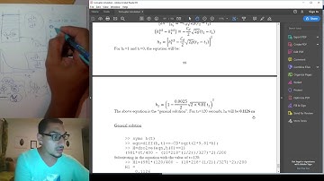 Introduction to Matlab in English | 51 Numerical integraion - ode45 function