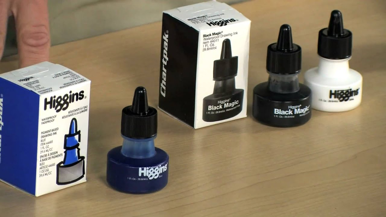 Higgins Black Non-Waterproof Ink, 1 oz