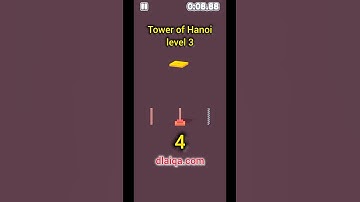 Tower of Hanoi - Level 3 (Just 7 Steps)
