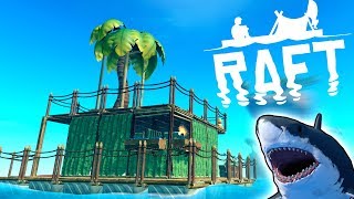 SCRAP MECHANIC MEETS OCEAN SURVIVAL! - Raft Multiplayer Gameplay First Look