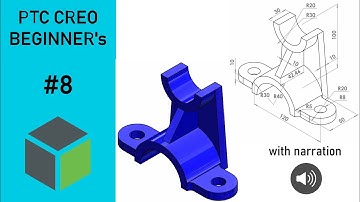 💫  CREO || Beginners Tutorial || Exercise - 8 || with narration.