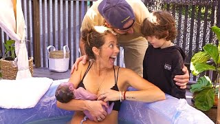 DREAM COME TRUE OUTDOOR WATER BIRTH!!! (SURPRISE GENDER REVEAL!)