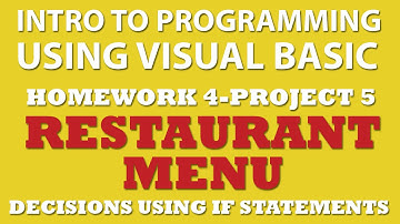 4-pp5 Visual Basic: Restaurant Menu (IF statements)