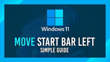Move Start Bar to Left | Windows 11 Easy Tutorial