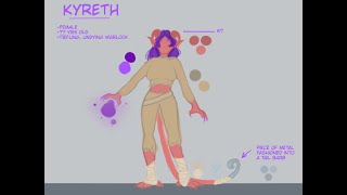Tiefling | D&D Character Art (Timelapse)