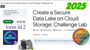 Create a Secure Data Lake on Cloud Storage: Challenge Lab | Form Id 2 | #qwiklabs