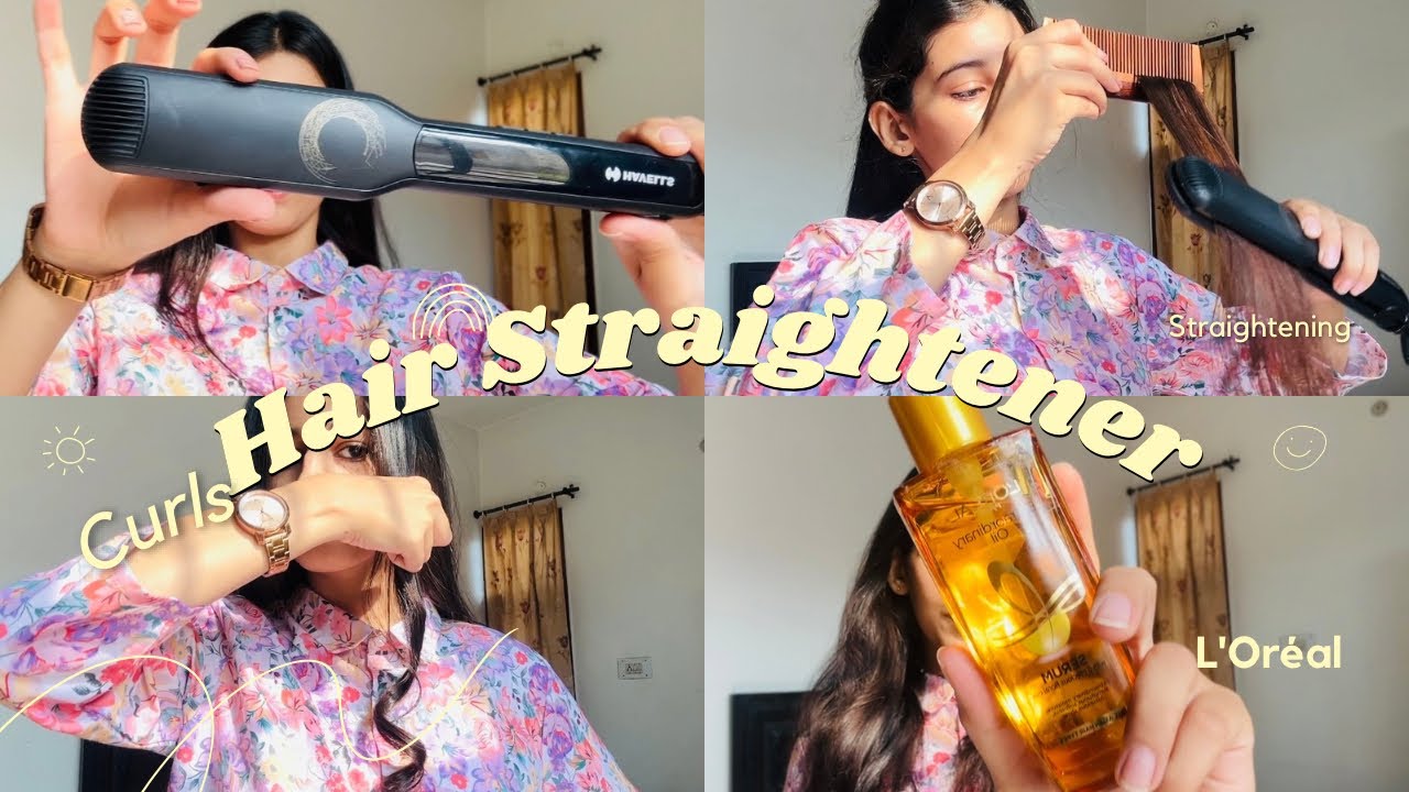 Best Hair Straightener Review*Affordable* Havells HS4122 Straightener✨Hair Curls Using Straightener