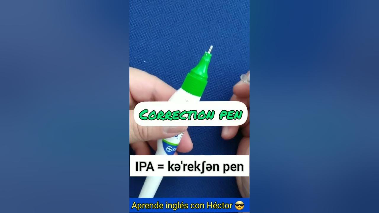  c mo decir l piz corrector en ingl s youtube