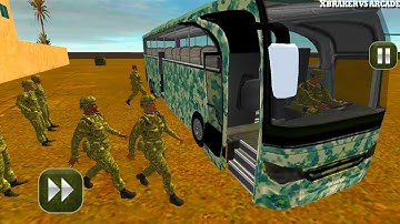 Army Bus Driving 2017 - Military Coach Transporter New Bus Unlocked Android Gameplay
