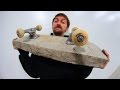 Riding A Skateboard Made Of Pure Concrete