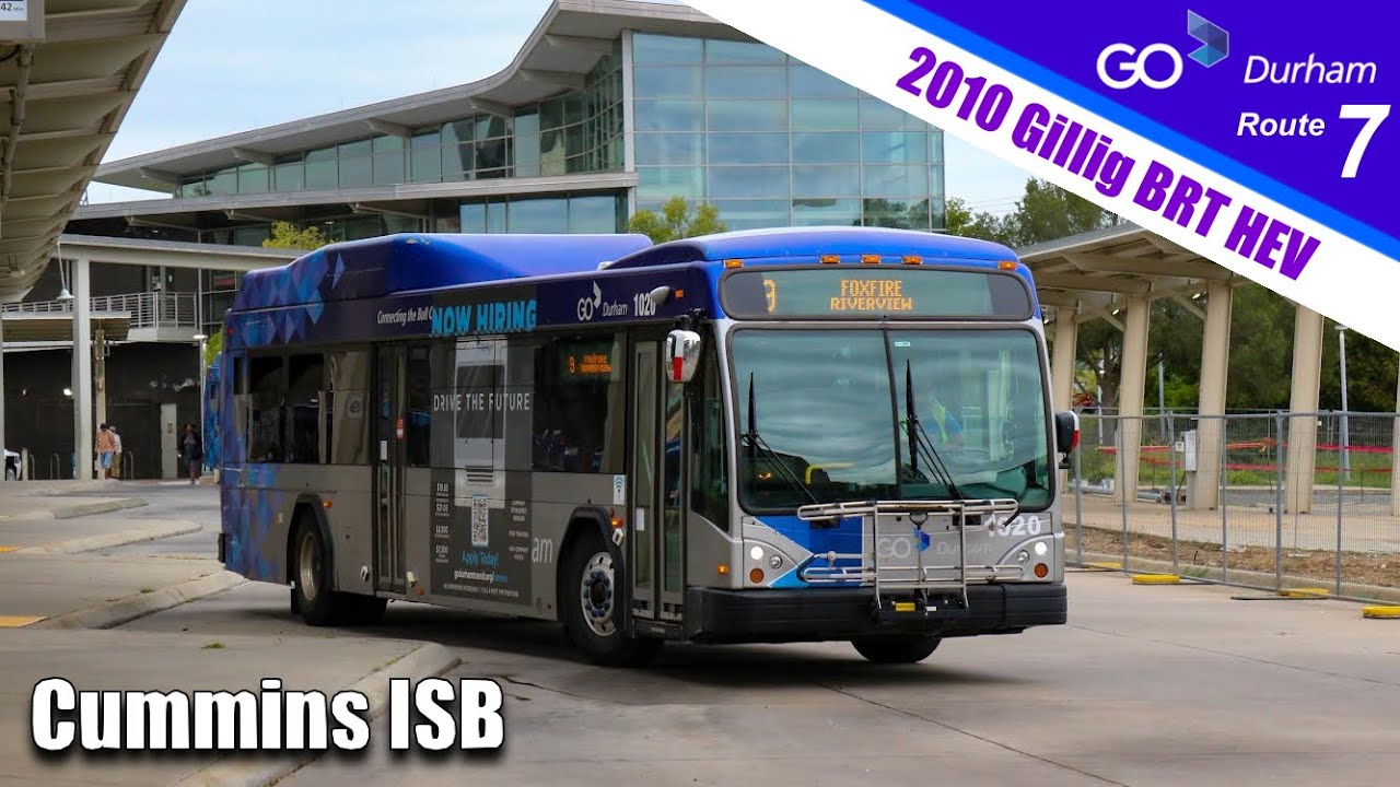 2010 Gillig BRT Hybrid #1020 on GoDurham Route 7 (Cummins ISB)