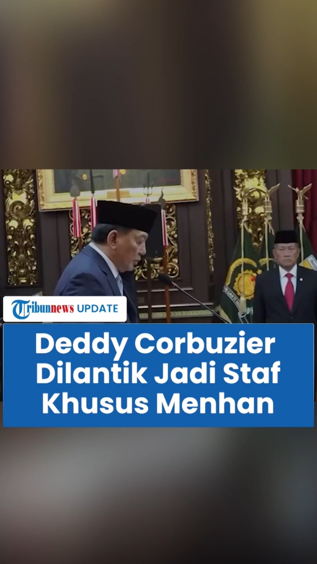 Deddy Corbuzier Dilantik Jadi Staf Khusus Menteri Pertahanan, Tampil Gagah \u0026 Rapi Pakai Jas Hitam