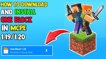 How to download and install One block in mcpe 1.19/1.20 || How to download one block in mcpe